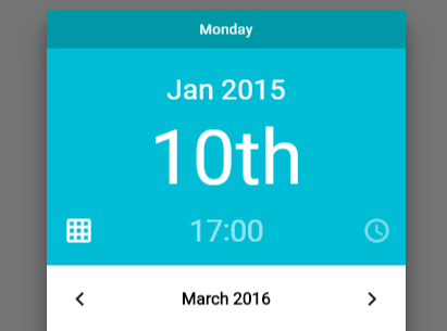 Hermosa fecha de diseño de material & selector de tiempo