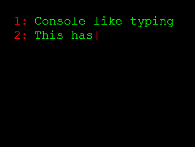 Biblioteca de animación de escritura de texto multifuncional-typebot