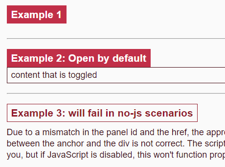 Progresivamente mejorado complemento de alternancia de contenido-ARIA alternar bloques