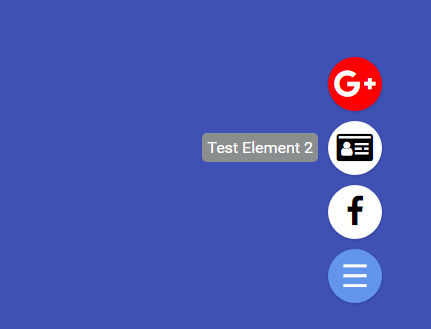 Material botón de acción flotante en JavaScript-Bubbler