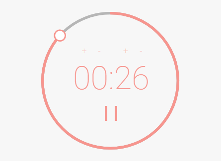 Temporizador circular de cuenta regresiva en JavaScript y CSS3