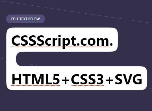 Fondo de texto redondeado con filtros SVG