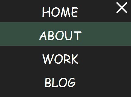Menú de alternancia adaptable de pantalla completa con JavaScript puro